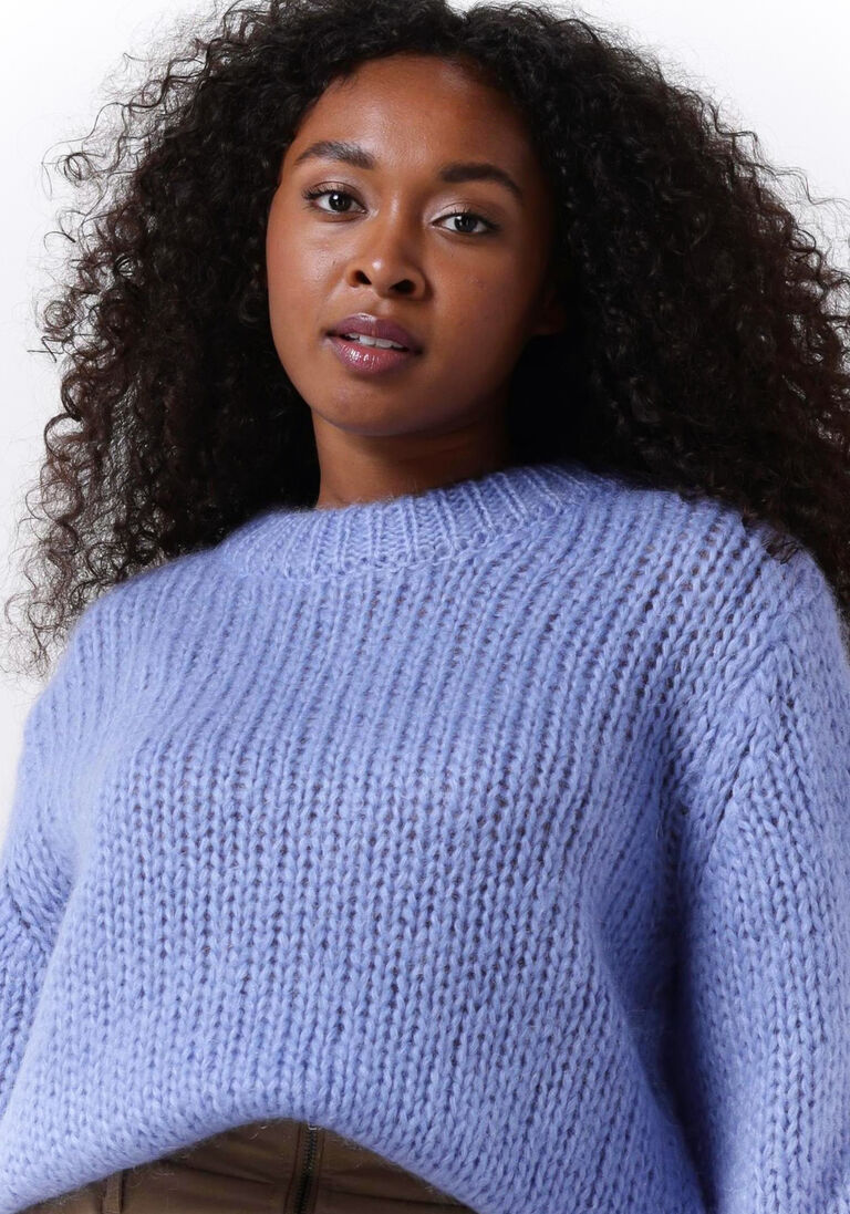 SELECTED FEMME blauwe selected femme trui suanne ls knit