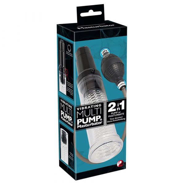 You2toys Vibrating Penis Pump Transparente