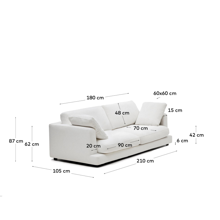 Kave Home Gala 3-zits bank beige