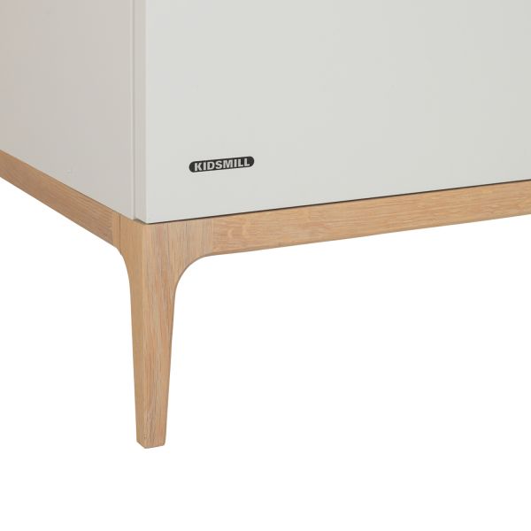 Kidsmill Modular 2 Kledingkast - 2-Deurs - Mat Wit / Eiken