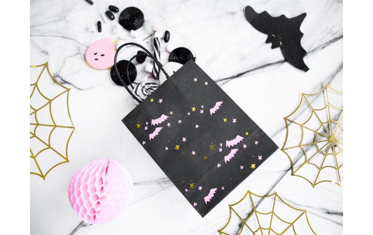 Geschenkbox Fledermäuse SchwarzHalloween Geschenktüte Fledermäuse