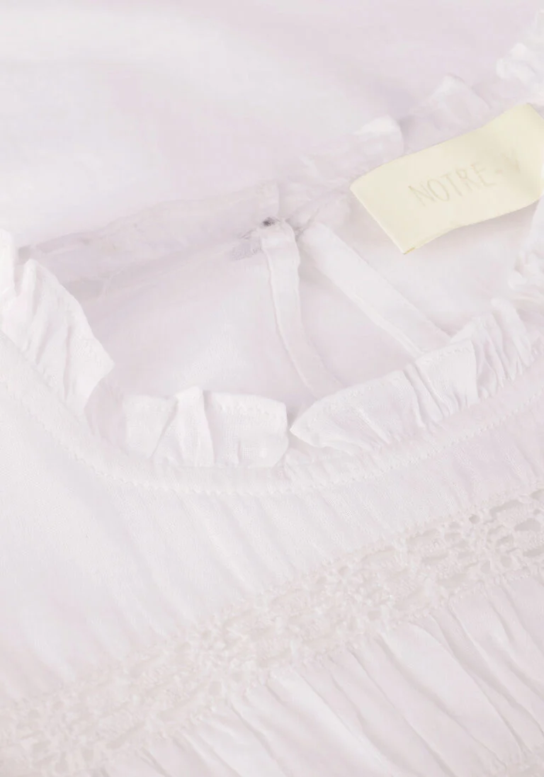 NOTRE-V witte notre-v blouse voile blouse