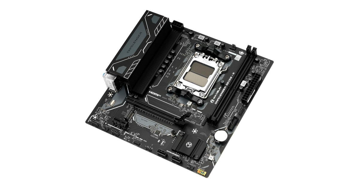 MAXSUNMS-Challenger B850M-K socket AM5 moederbord  (Zwart, RAID, Gb-LAN, Sound, µATX)