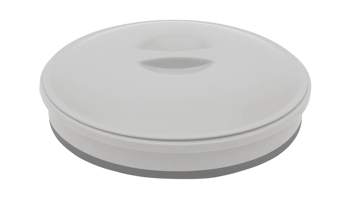 Collaps runder Eimer mit Deckel Grey Mist