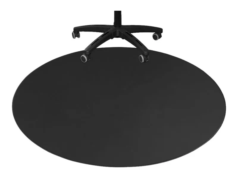 DELTACO DFP410 - Stolemåtte for gaming - rund - 110 cm - sort