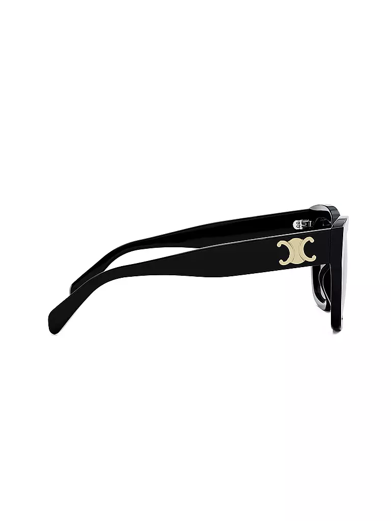 CELINE Triomphe schwarze eckige Sonnenbrille schwarz