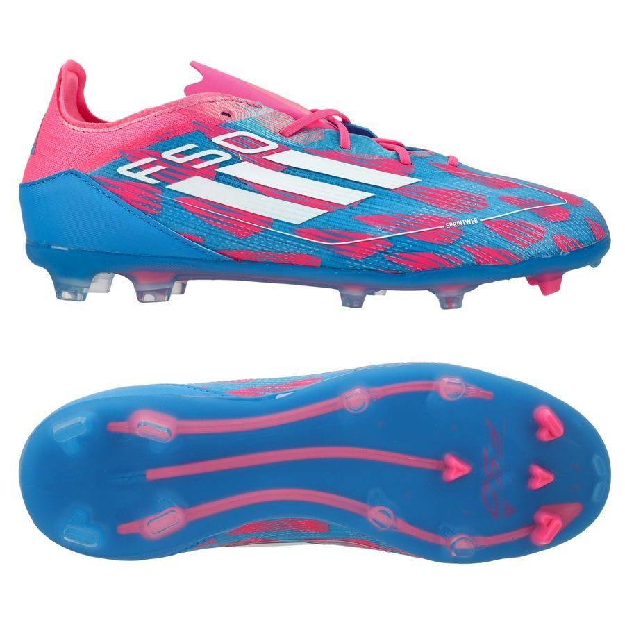 adidas F50 Pro FG Reemergence - Bleu/Blanc/Rose Enfant