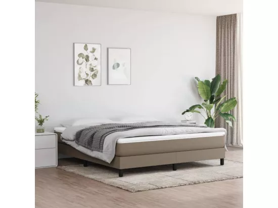 Sommier à lattes de lit Taupe 180x200 cm Tissu