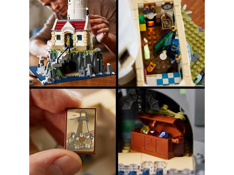 LEGO® Ideas Motorisierter Leuchtturm 21335 Leuchtturm mit rotierendem Leuchtfeuer und massgeschneiderten Fresnel-Linsen