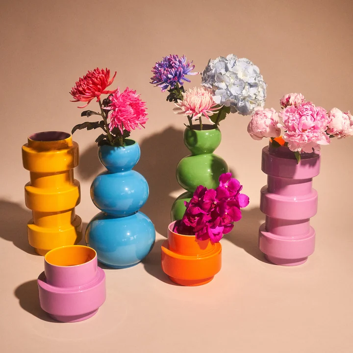 Acapulco Design - Los Floreros Vase, cenote, orange