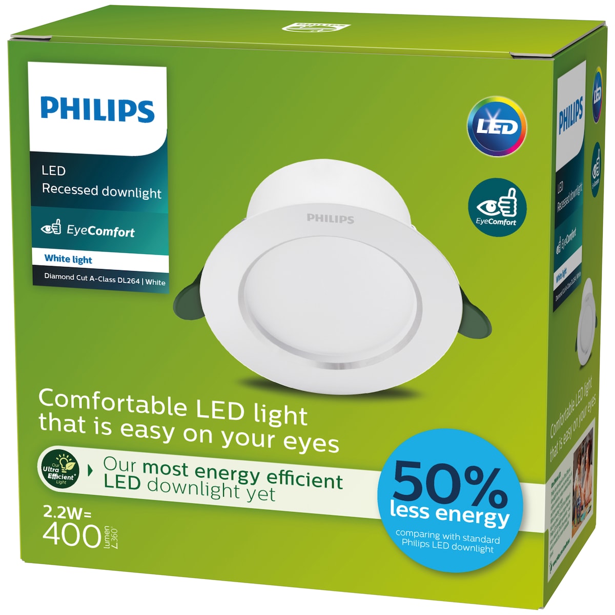 Philips Diamond Cut Ceiling spotlys 2W (105mm)