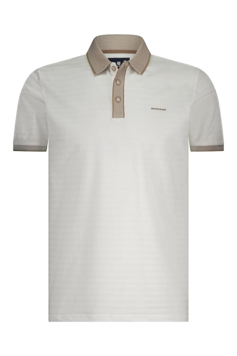 State of Art beige heren polo