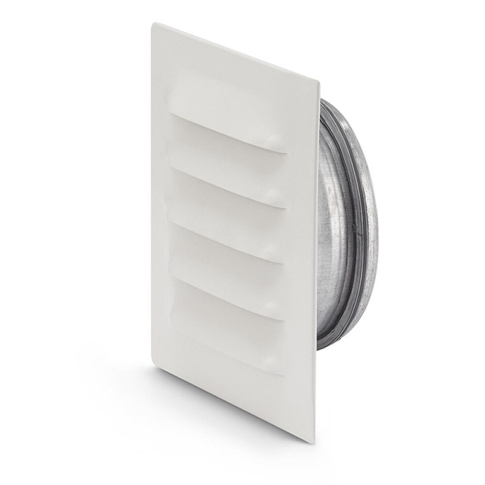 VENTILGITTER FRESH MED STUSS Ø125MM HVIT