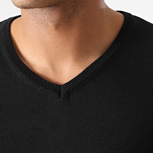 Pull Col V JUM-77 Noir