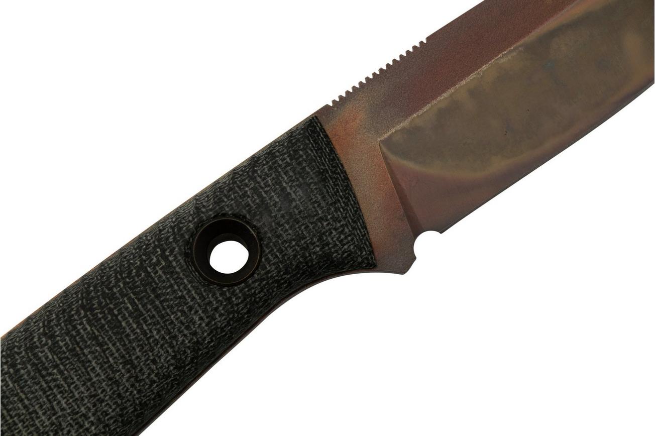 TRC Knives Classic Freedom M390 Apo Finish Black Canvas Micarta, bushcraftmes