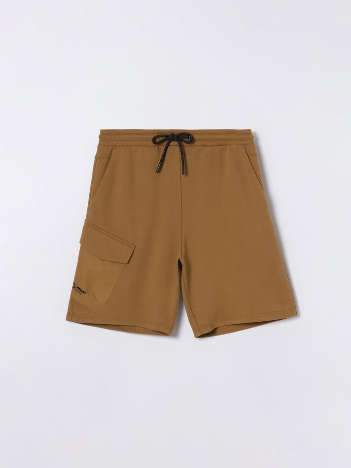 Bermuda jogger pocket - Bege
