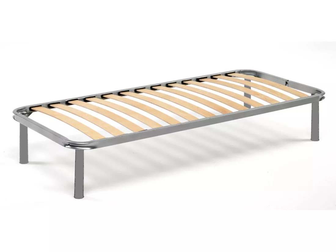 Sommier simple Dgori, Sommier orthopédique en contreplaqué de bouleau avec 13 lattes, 100% Made in Italy, 90x180h 34 cm