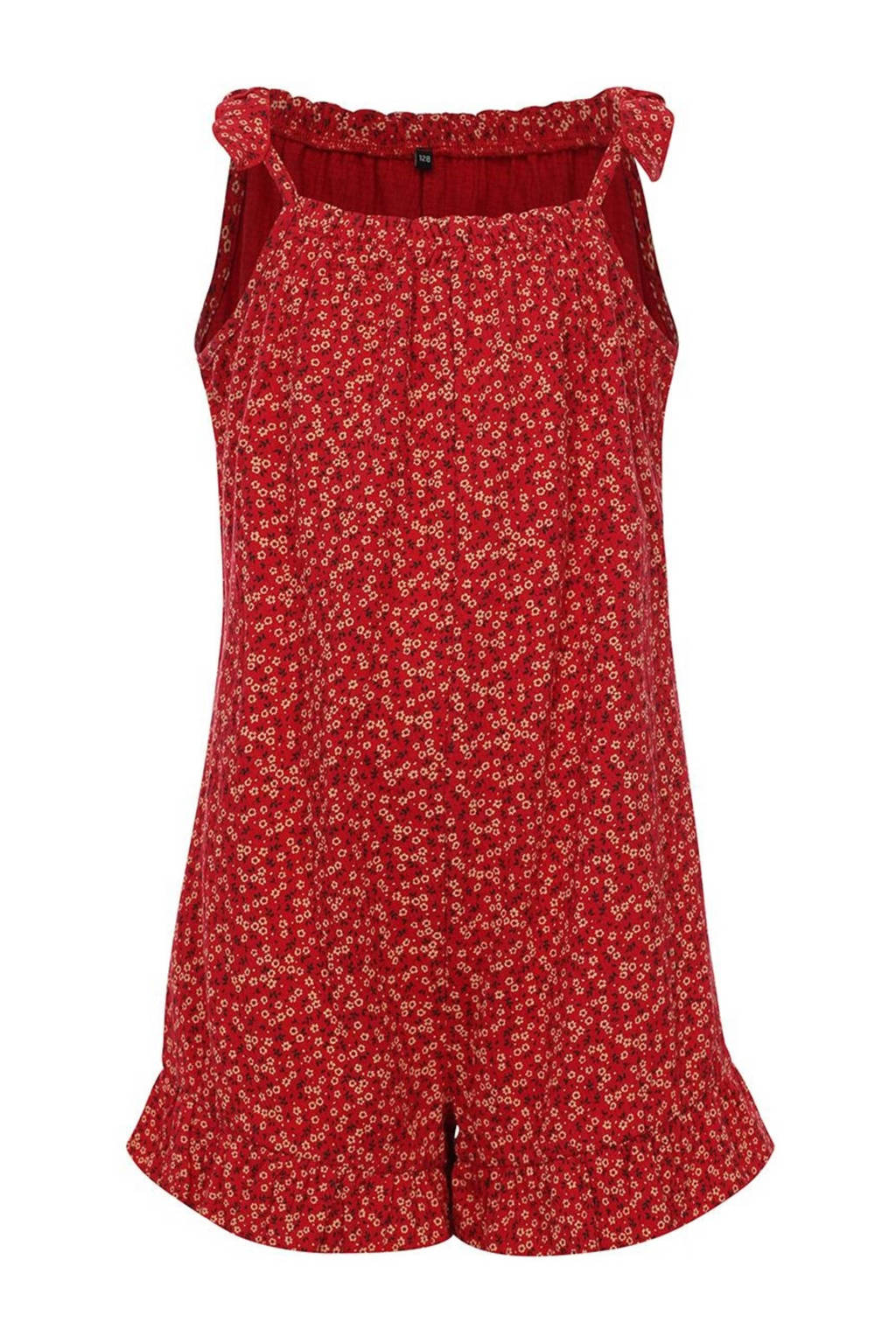 LOOXS gebloemde playsuit rood