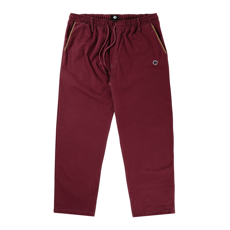 PANTALON AMPLES BICOLORE - BORDEAUX