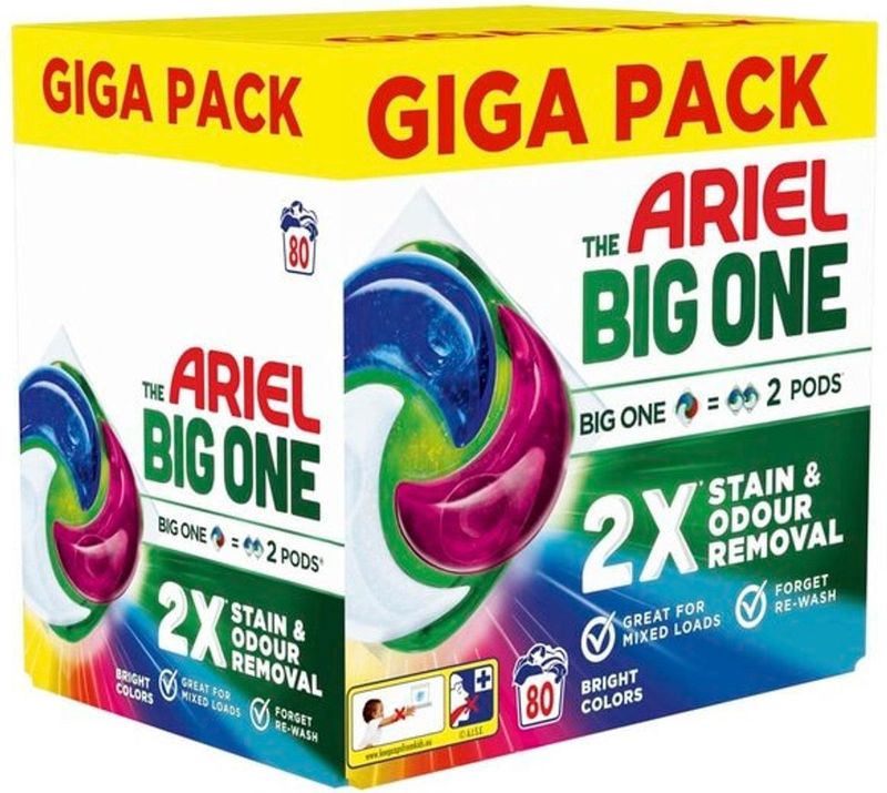 Ariel - The Big One - Wasmiddelpods - 36 Stuks - Voor Gemengde Was