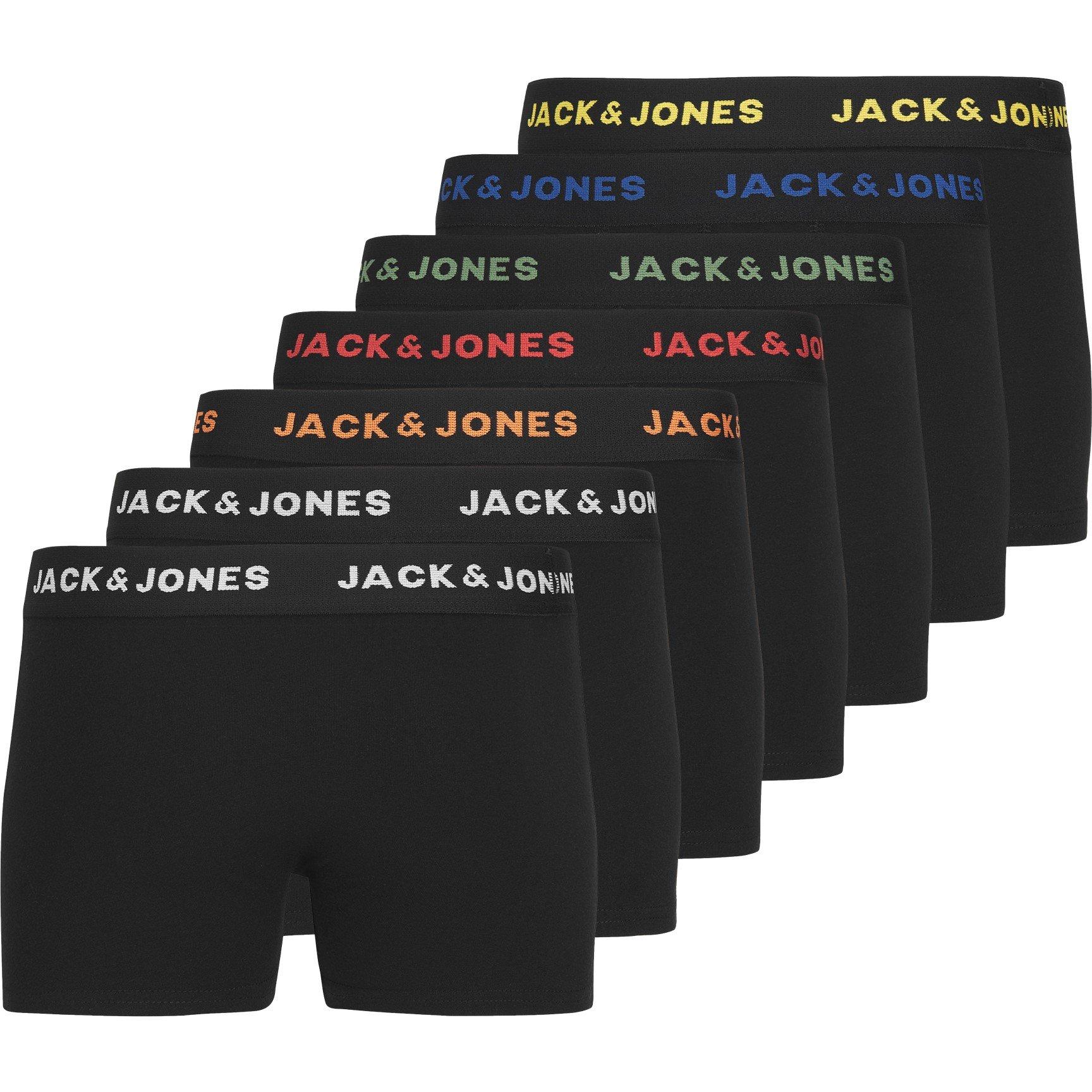 Jack and Jones 7 Pack Basic Trunks Juniors