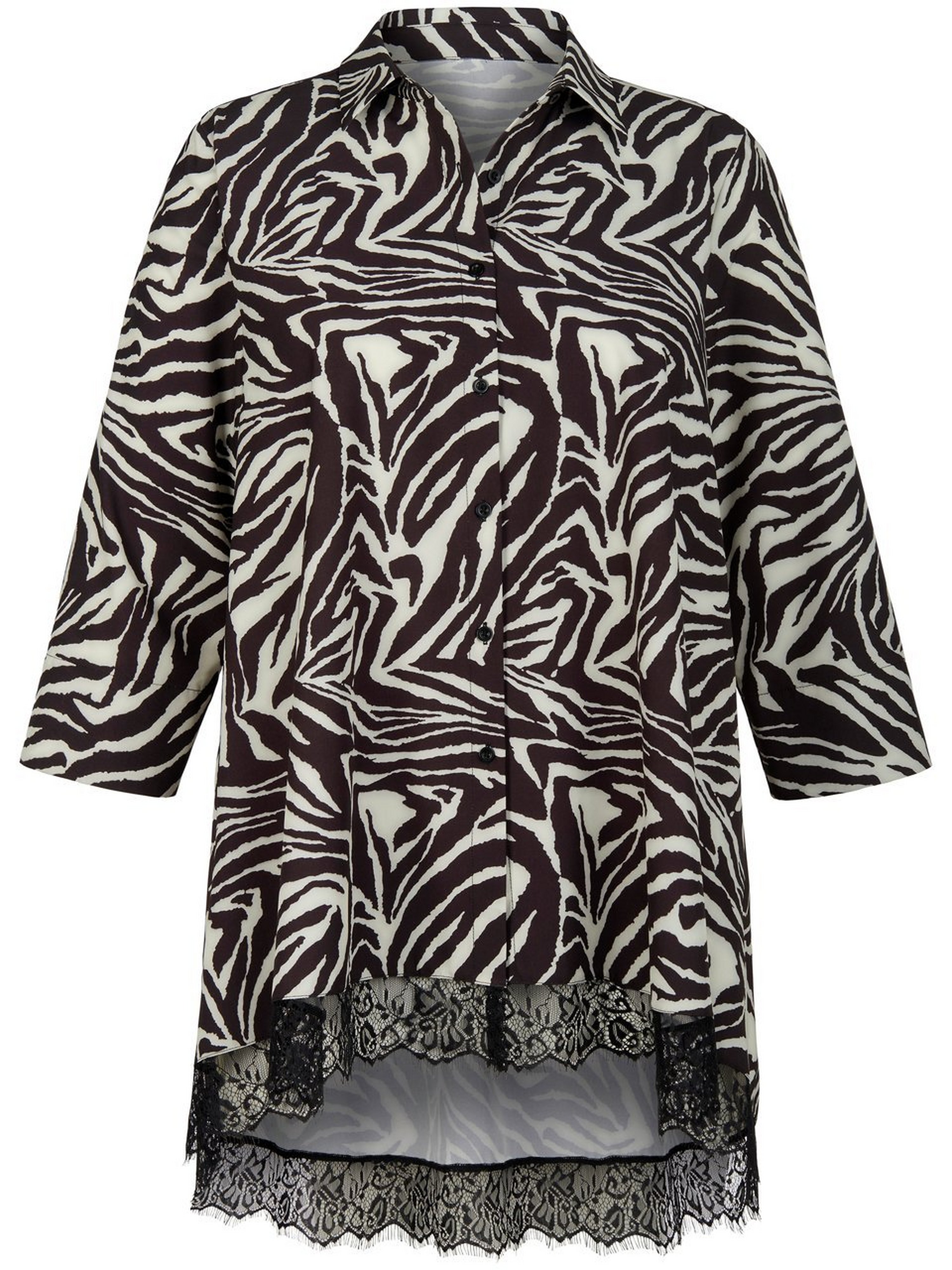 Long-Bluse mit 3/4-Arm