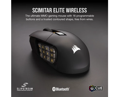 Corsair Scimitar Elite RGB Wireless Black