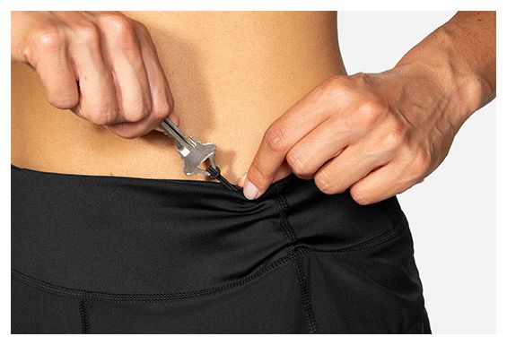 Short Brooks Chaser 5'' Noir Femme