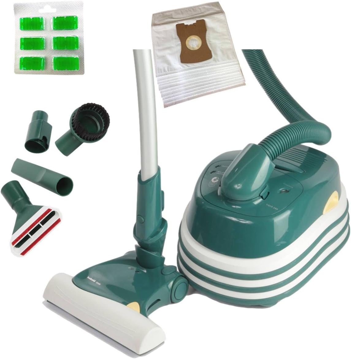 Vorwerk Tiger VT 260 mit Elektrobürste EB 360. Der Staubsauger ist für Allergiker geeignet (Generalüberholt)