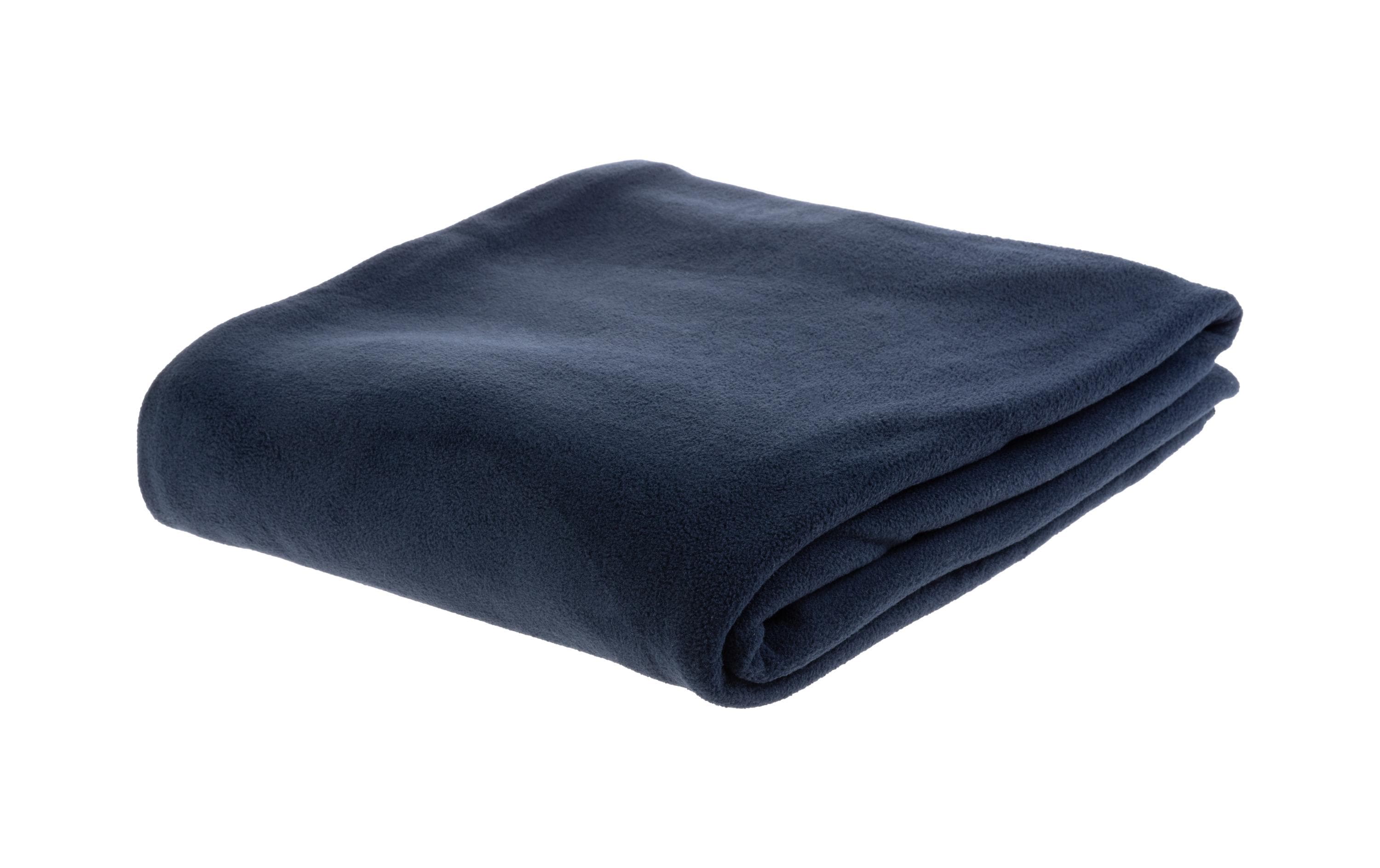 Decke Fleece Polar 150 x 210 cm, NavyFlauschige Fleecedecke