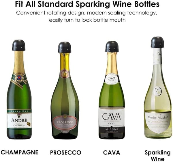 Deluxe Champagnestopper / Vinpropp for musserende vin / champagne