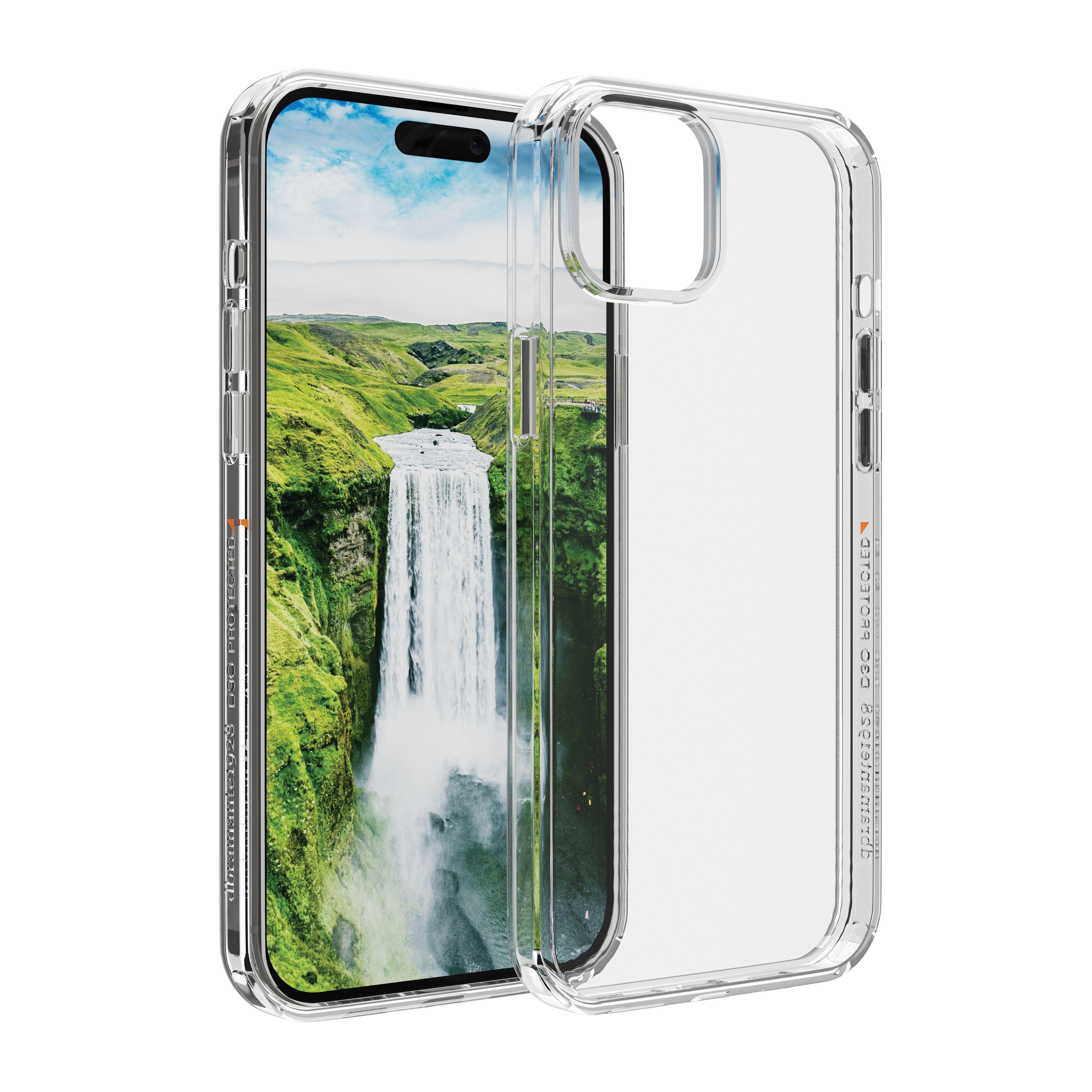 iPhone 14 Hardcase Hülle Clear Case Iceland Ultra D3O Recycled (ID61CL001896) - Transparent