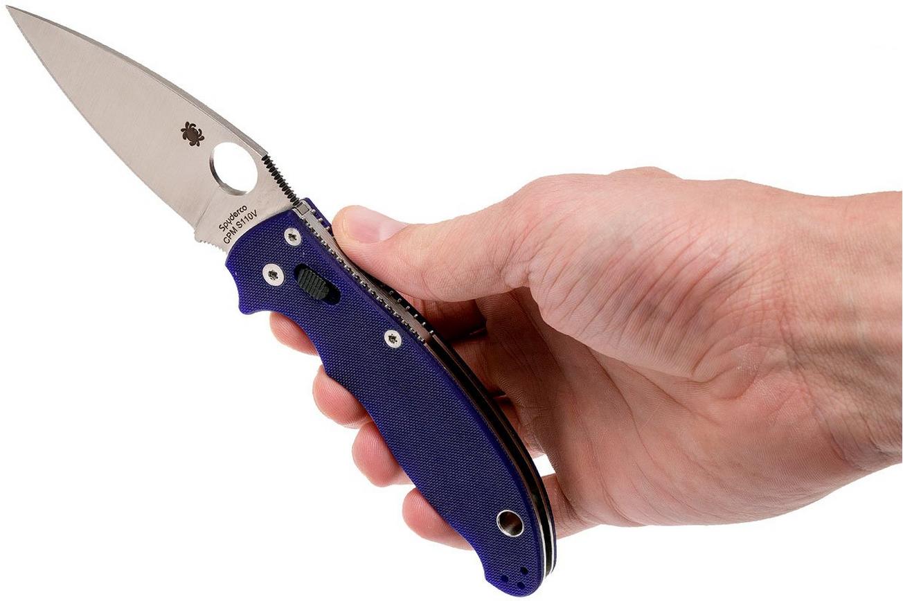 Spyderco Manix 2 S110V Dark Blue C101GPDBL2 zakmes