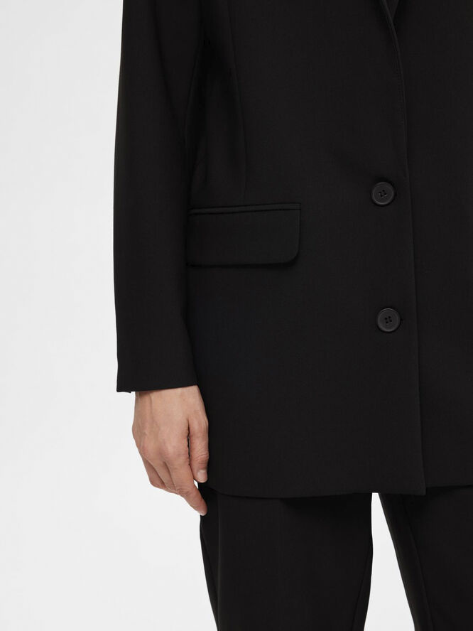 Selected Femme SLFRITA LS RELAXED BLAZER FD NOOS Sort