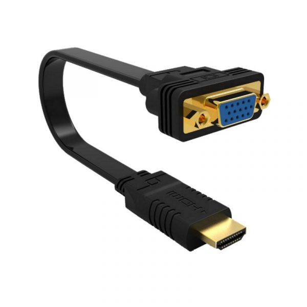 Ewent VGA-F para HDMI-M 15cm Preto