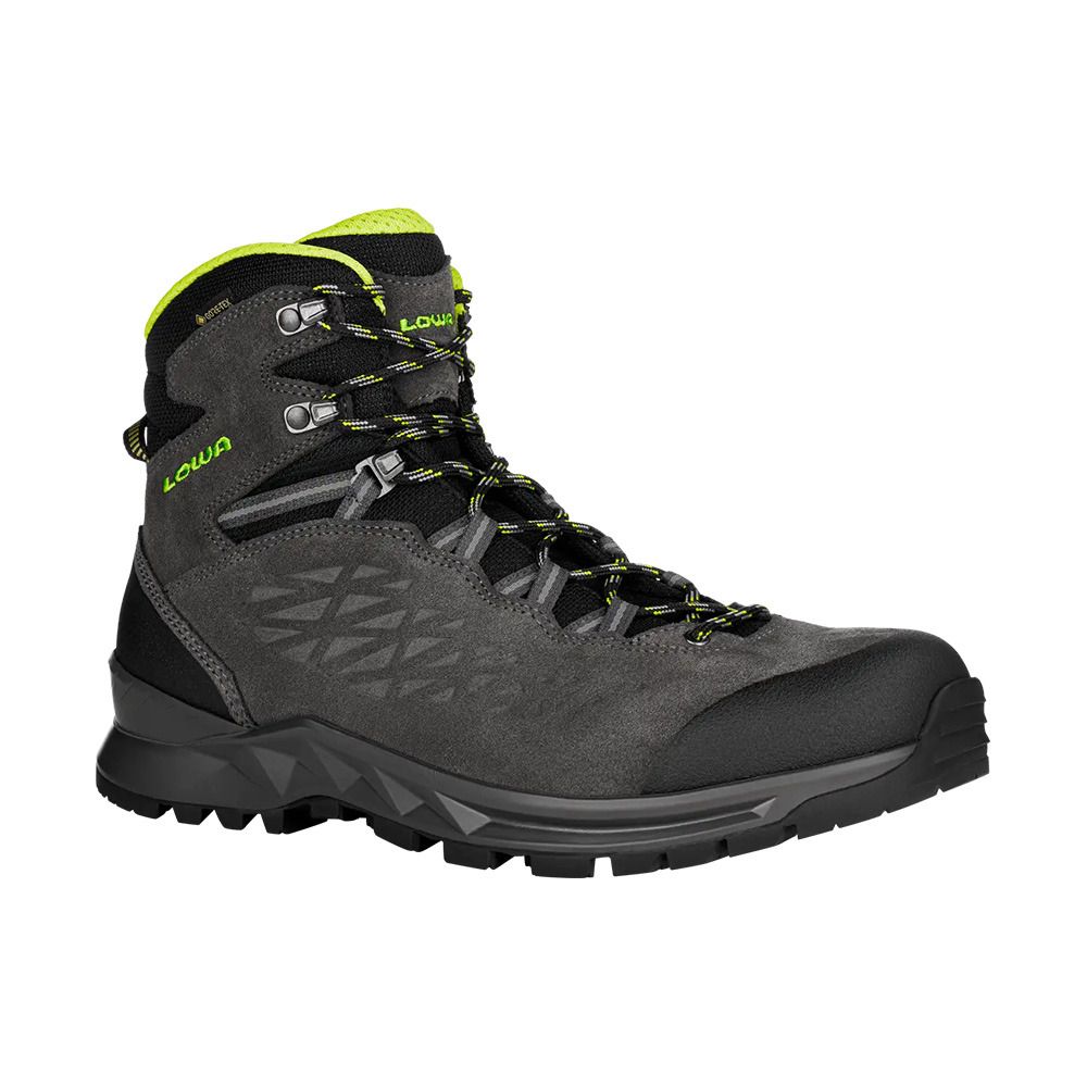 Lowa EXPLORER II GTX MID - Chaussures randonné Homme anthracite/lime