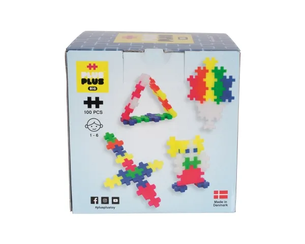 Plus-Plus BIG Neon Mix / 100 pcs