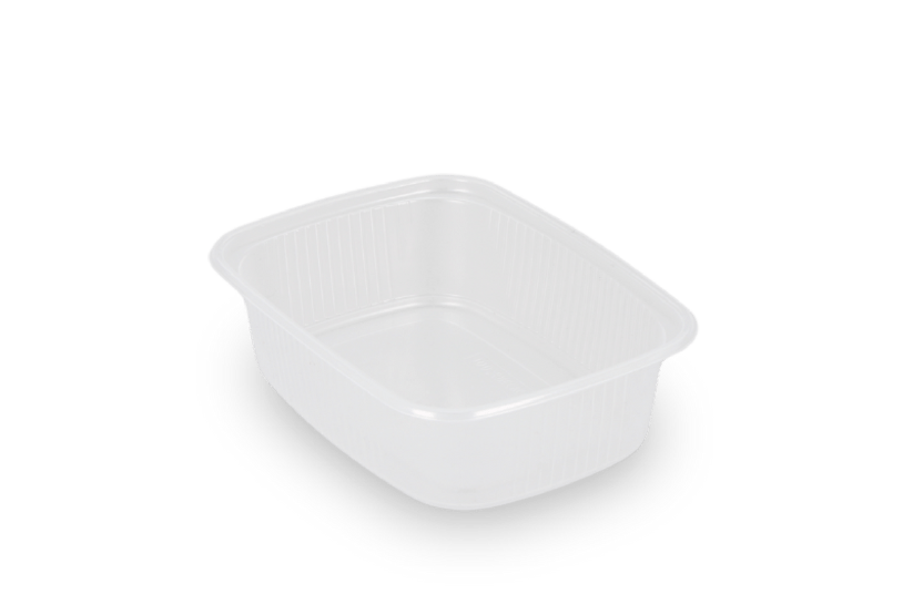 Saus bakjes 150ml 108mm rechthoekig transparant