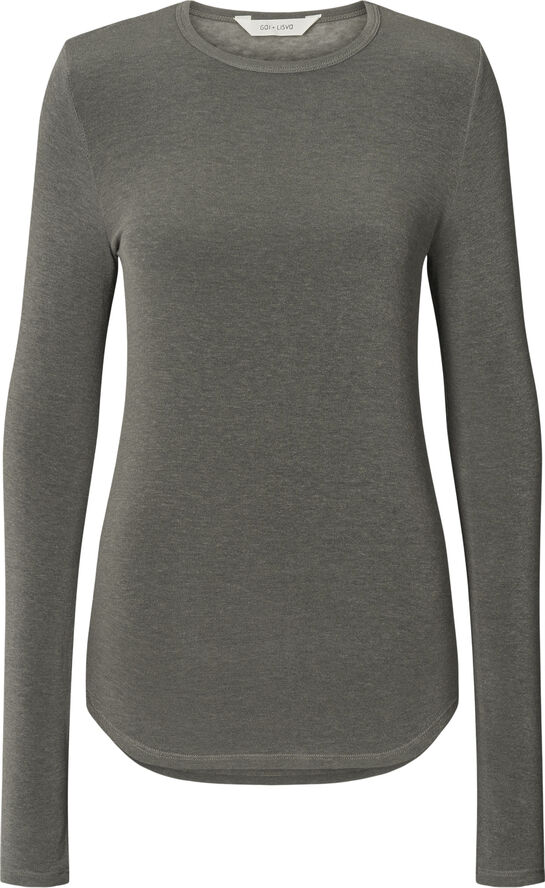 Gai&Lisva Thyra L/S Wool Top Dark gull grey