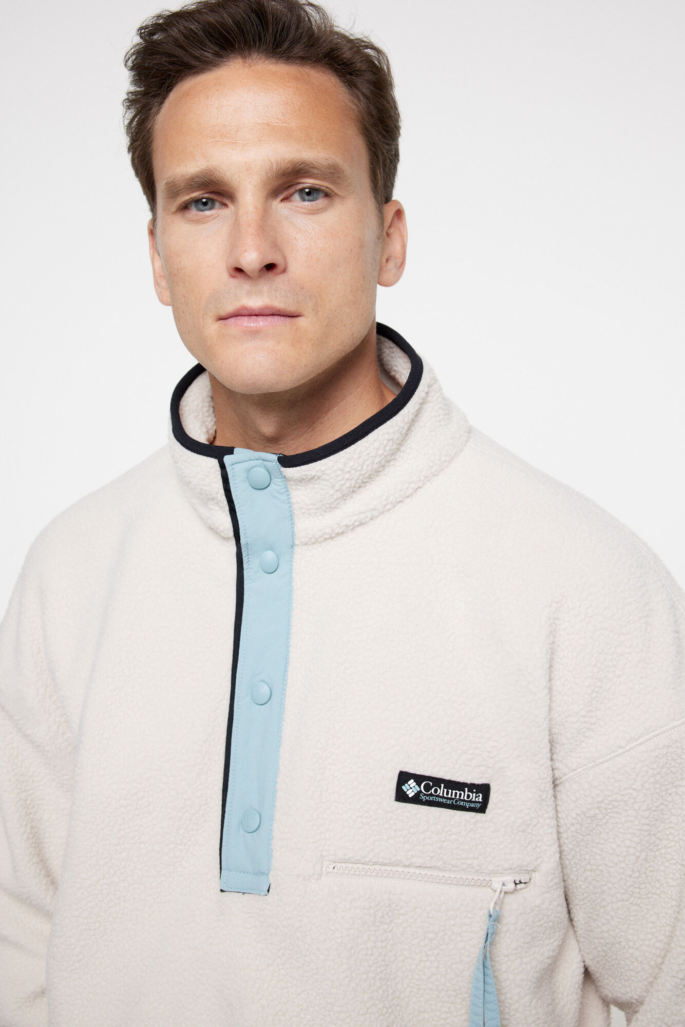 Jaqueta masculina Columbia™ Helvetia™ com fecho de pressão e fleece
