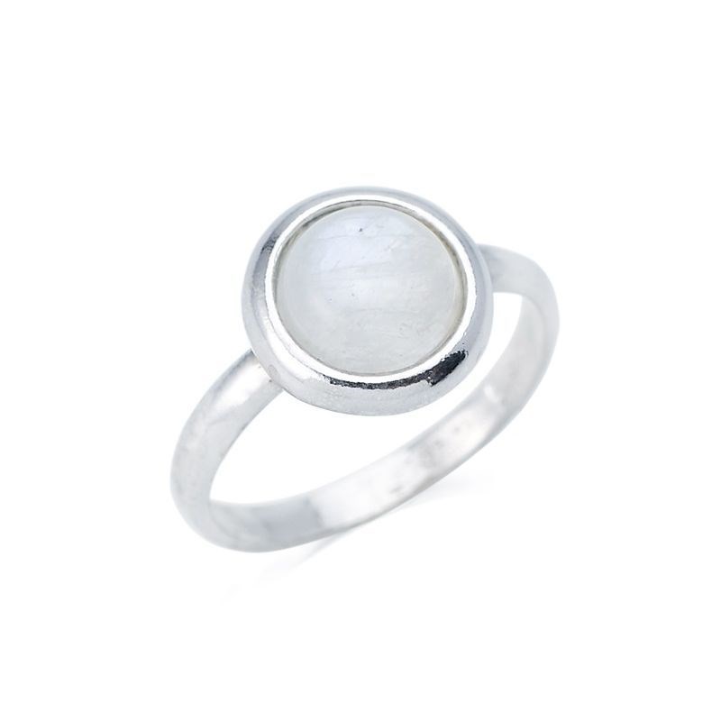Bague argent 925 Pierre de lune naturelle