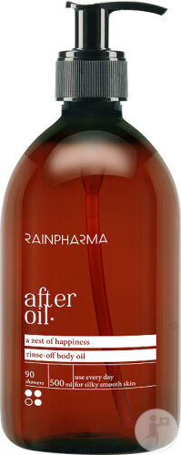 RainPharma After Oil Lotion Corporelle À Utiliser Sous La Douche Flacon Pompe 500ml
