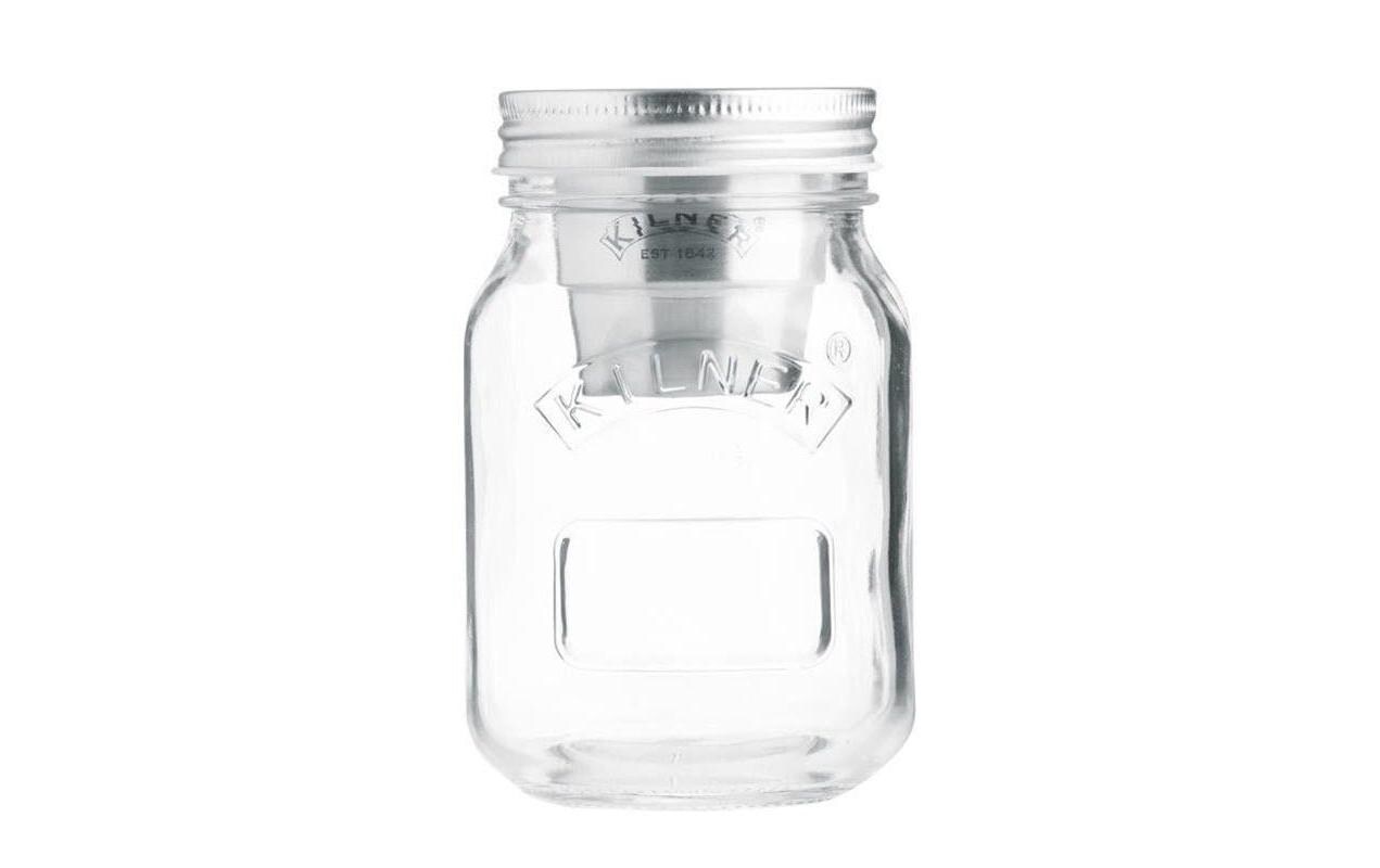 Lunchbox Food on the go 500 ml, TransparentLunchglas mit Saucenbehälter