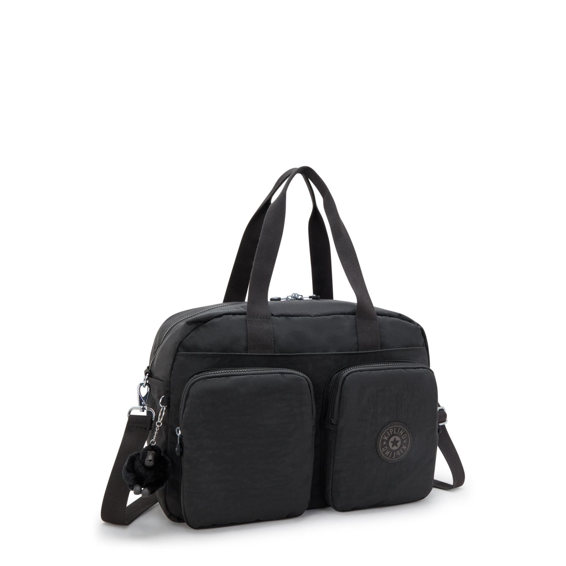 DEFEA XL Sac de voyage de taille moyenne pour le week-end avec compartiment pour ordinateur portable - Black Noir