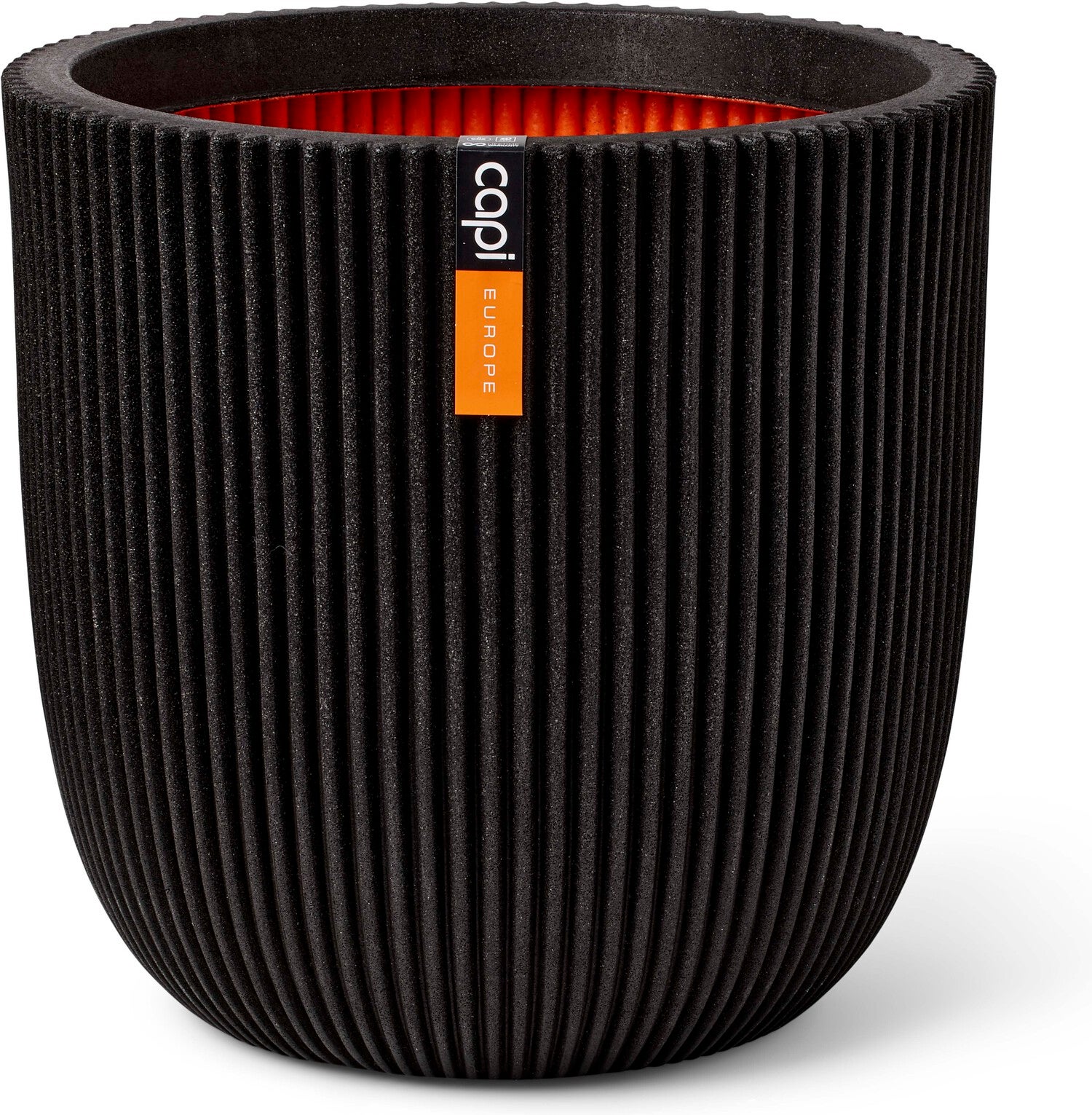 Capi Europe bloempot Groove zwart D 43 H 41 cm