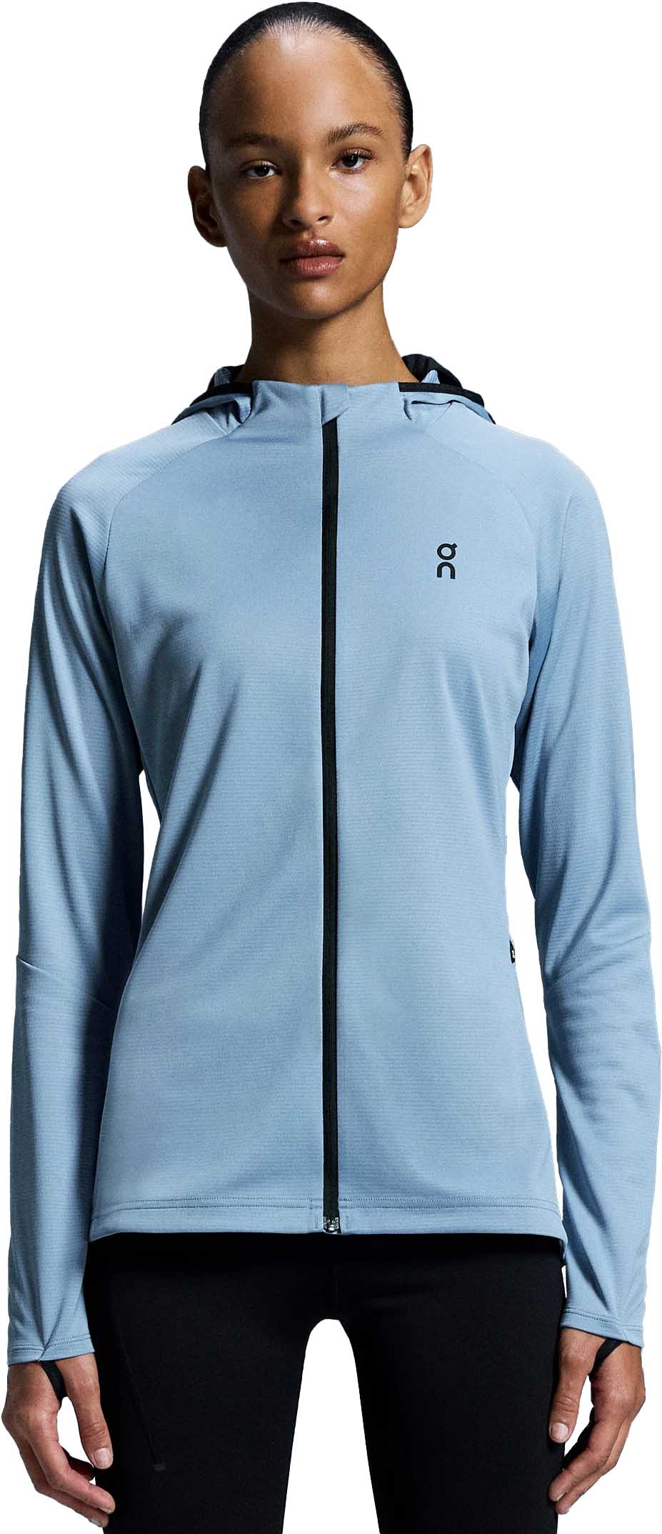 Climate Zip Hoodie Dame Chambray