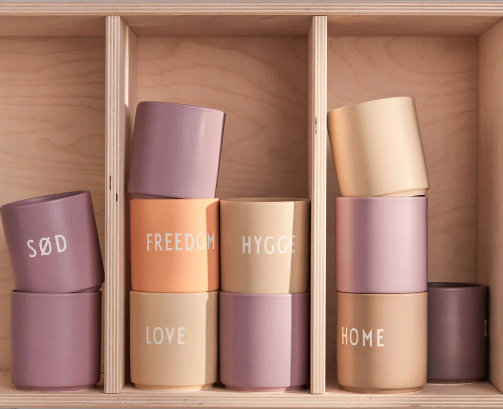 Design Letters  Favorit kop, Lavender - 2 stk.