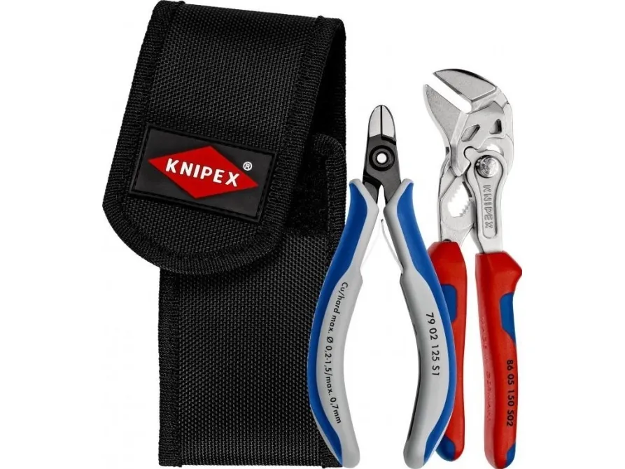 Knipex 00 19 72 V01, Blå, Rød, 345 g, 73 mm, 56 mm, 2 værktøjer