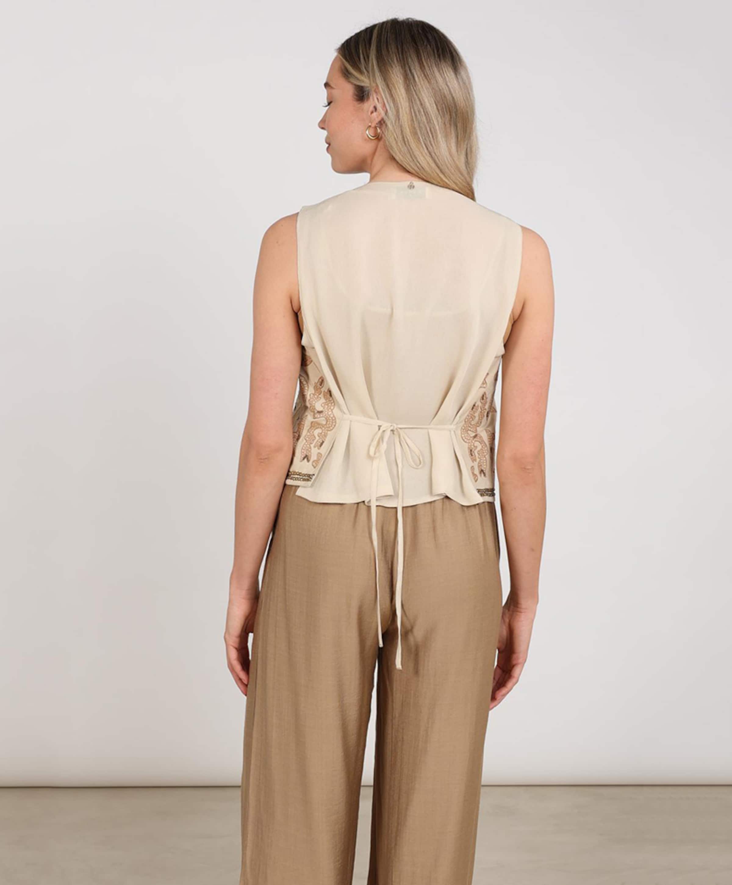 Nukus Dames gilet beige