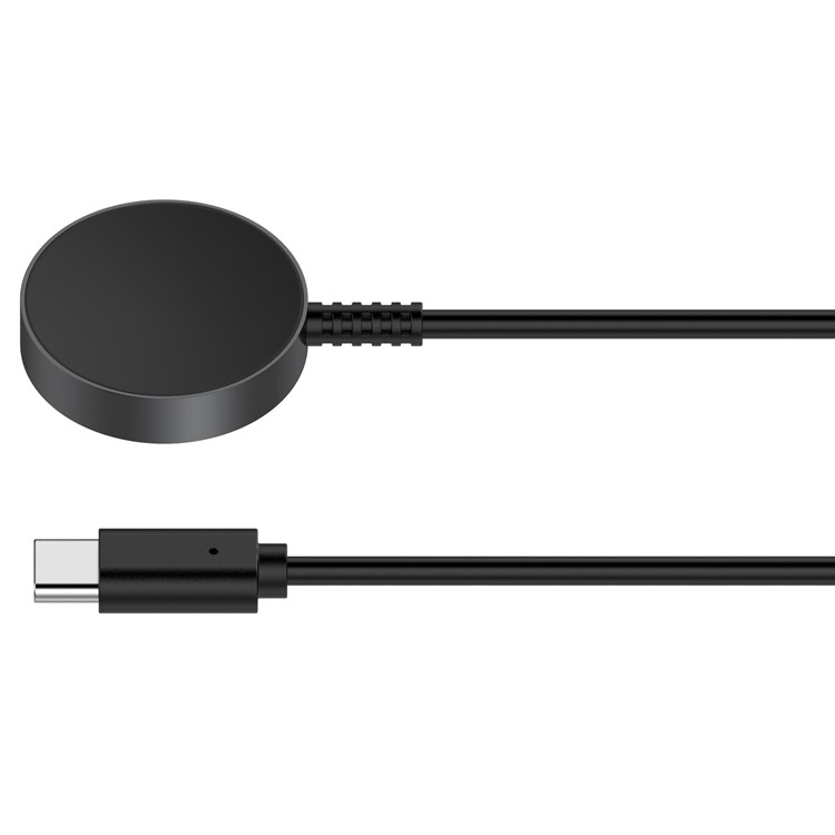 (1m) USB C auf Samsung Galaxy Watch 6 / 6 Classic / 5 / 5 Pro / 4 / 4 Classic / Active 2 / 1 Magnetisches Ladekabel - Schwarz